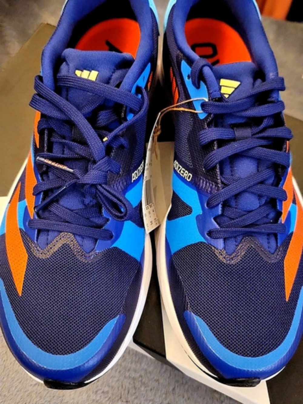 adidas adiZero RC 4 Men's Blue & Orange US 9.5 NWT